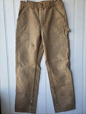 Carhartt FRB 152 BRN Flame Resistant Duck Work Dungaree Pant 32X34